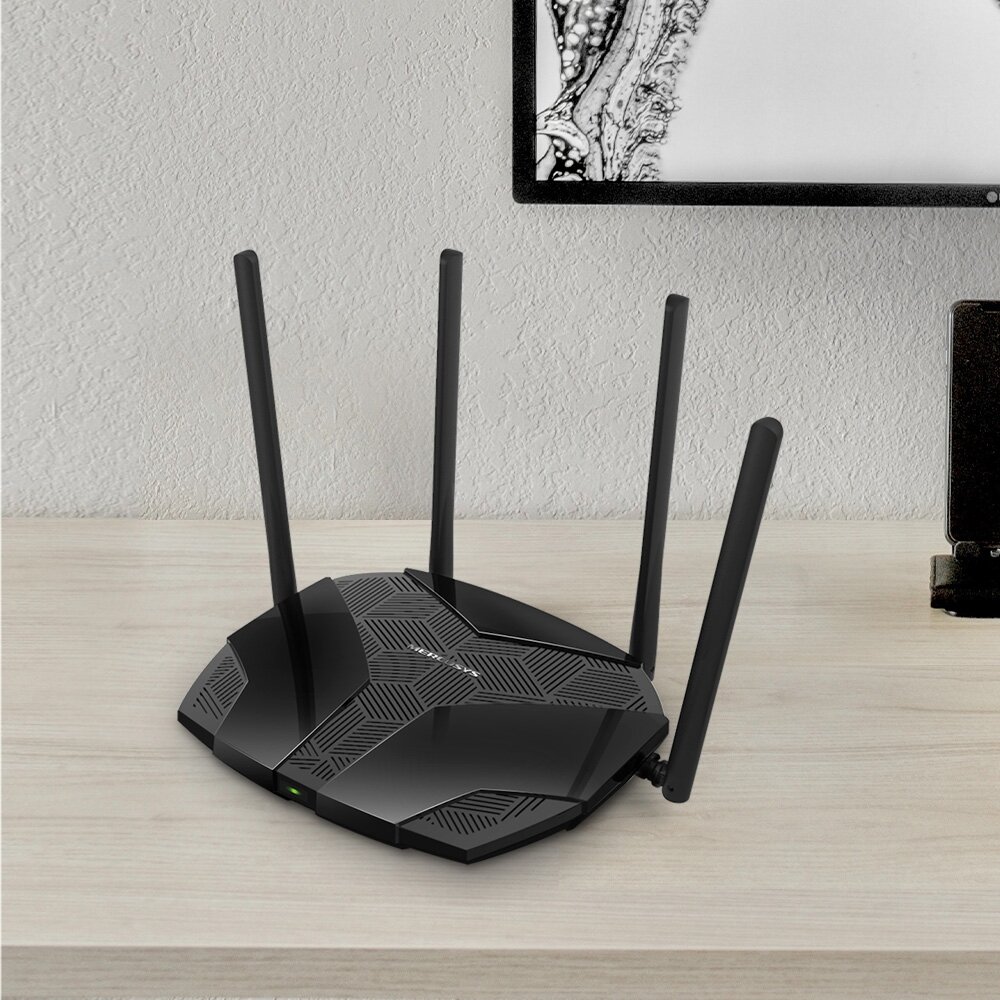 Router Mercusys MR70X Wi-Fi 6 na półce