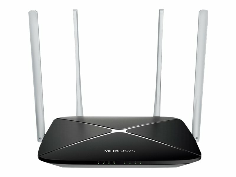 Router Mercusys AC12 dwupasmowy widok od przodu