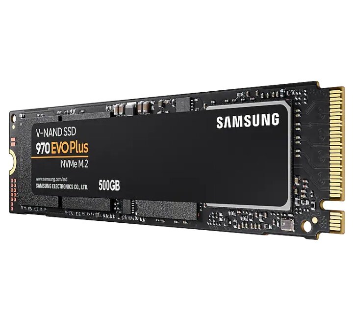 Dysk SAMSUNG 970 EVO PLUS MZ-V7S500BW 500GB dysk po skosie