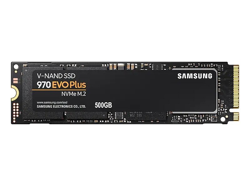 Dysk SAMSUNG 970 EVO PLUS MZ-V7S500BW 500GB przód 