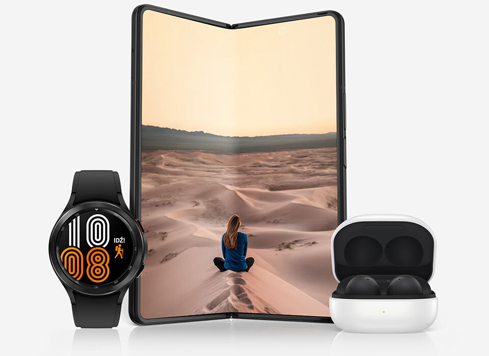 Smartfon Samsung Galaxy Z FOLD 3 5G 12GB/512GB czarny smartfon Galaxy Z FOLD 3, Galaxy Watch4, Galaxy Buds2