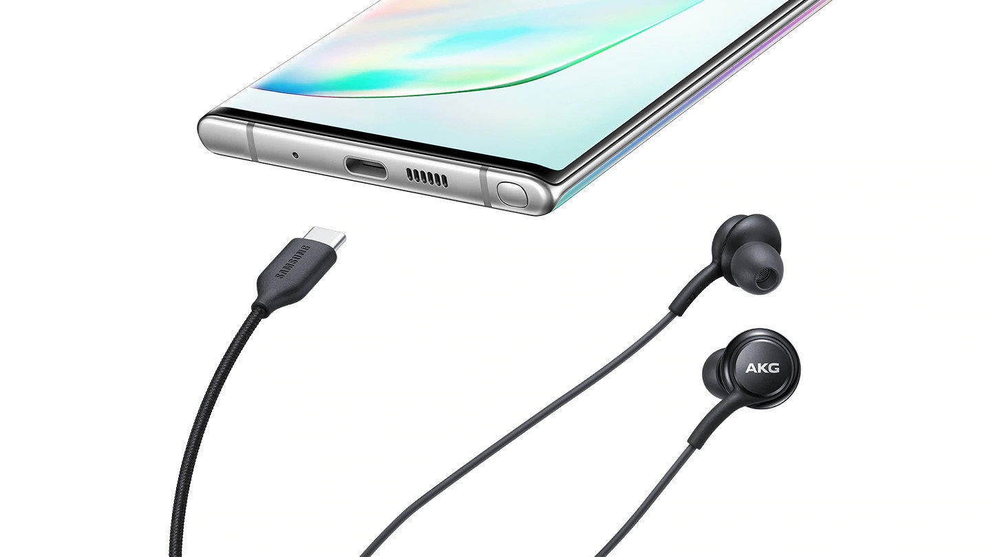 Słuchawki Samsung by AKG ze złączem USB-C biały EO-IC100BWEGEU