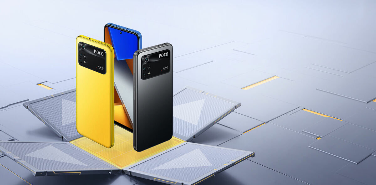 Smartfon Xiaomi POCO M4 Pro w trzech wersjach kolorystycznych
