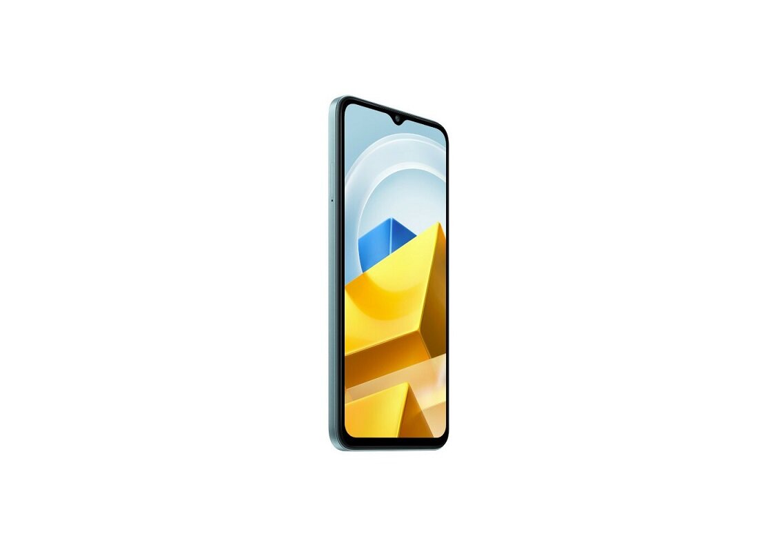 Smartfon POCO M5 4/64GB Zielony na białym tle