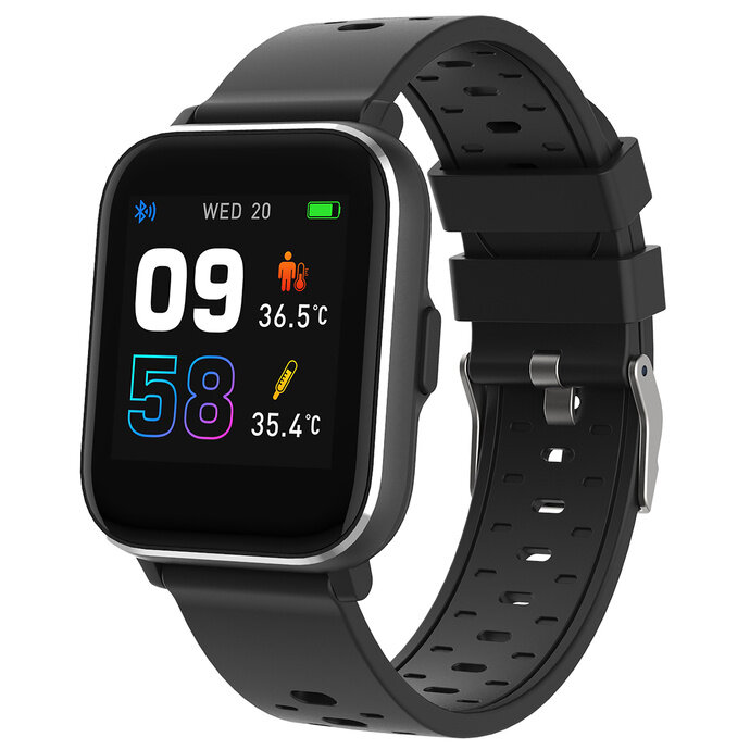 Smartwatch Denver SW-165 czarny widok pod skosem