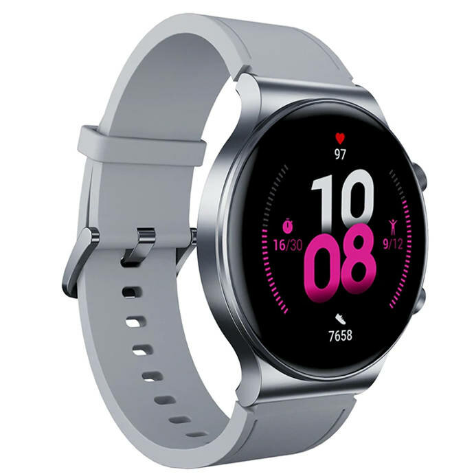 Smartwatch Kumi GT5 PRO srebrny lewy bok