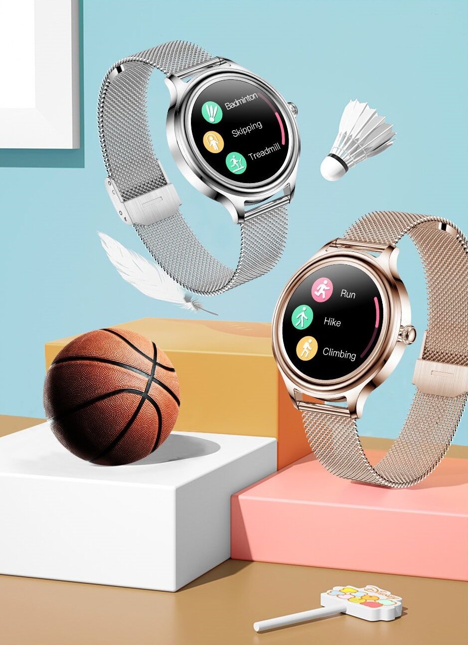 Smartwatch Kumi K3 złoty tryby sportowe