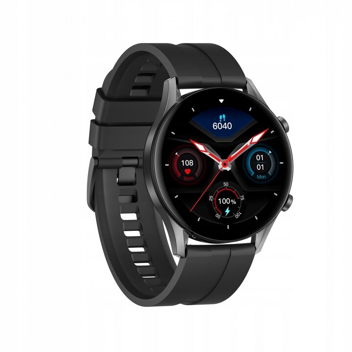 Smartwatch Oromed Oro-Fit 7 Pro IP68 z zapiętym paskiem od prawej