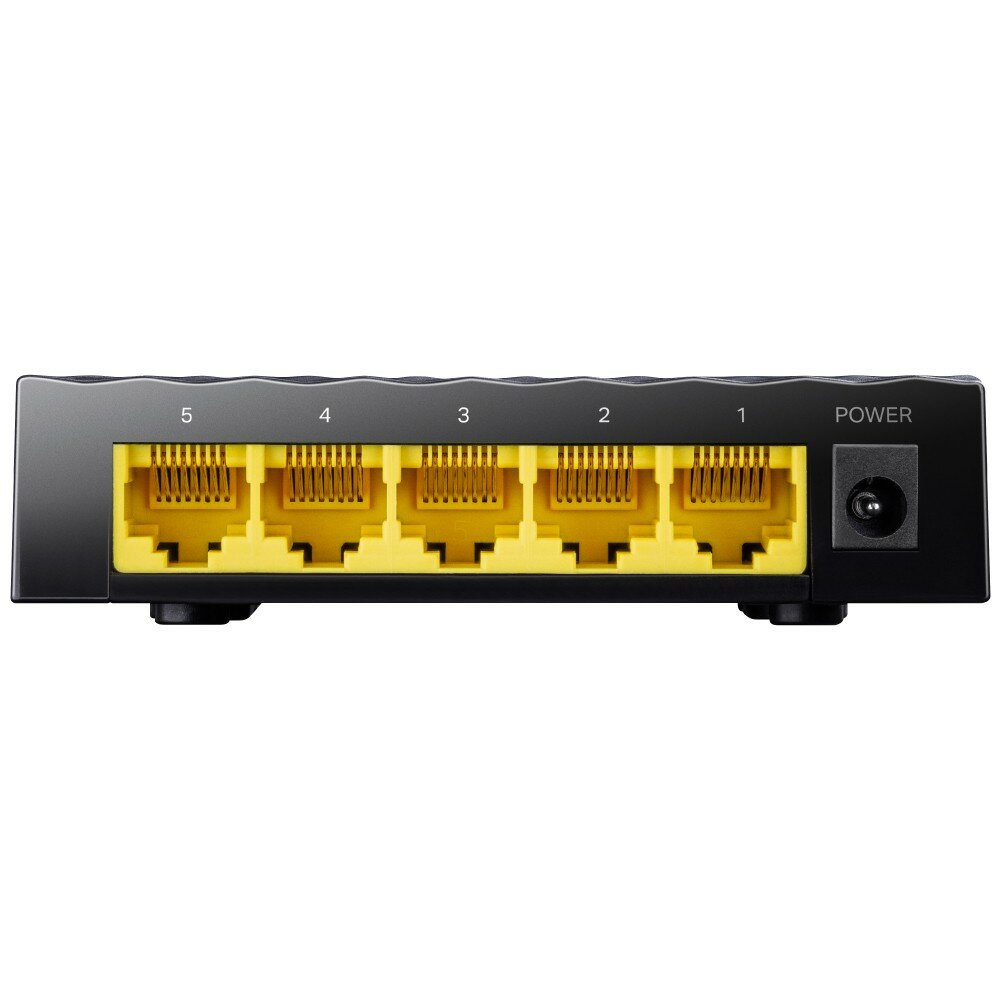 Switch Cudy GS105D Gigabit widok switcha od przodu na białym tle