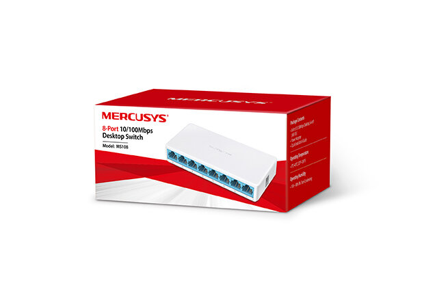 Switch Mercusys MS108 w pudełku