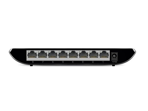 Switch TP-Link TL-SG1008D widok od tyłu