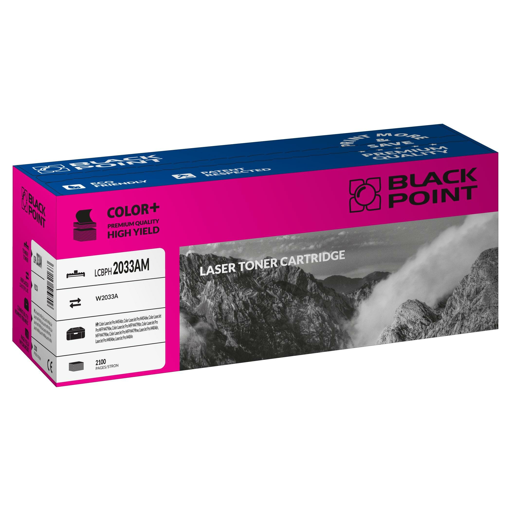 Toner laserowy Black Point LCBPH2033AM widok pod kątem na opakowanie