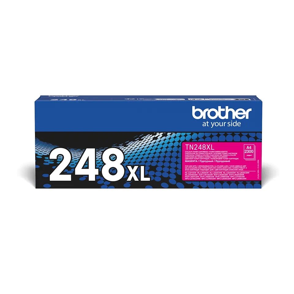 Toner Brother TN-248XLM magenta widok opakowania tonera od przodu