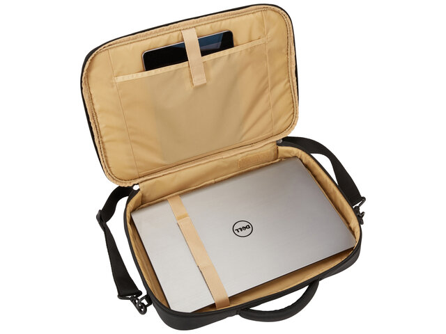 Torba do notebooka Case Logic Propel Briefcase 15,6 czarna na białym tle