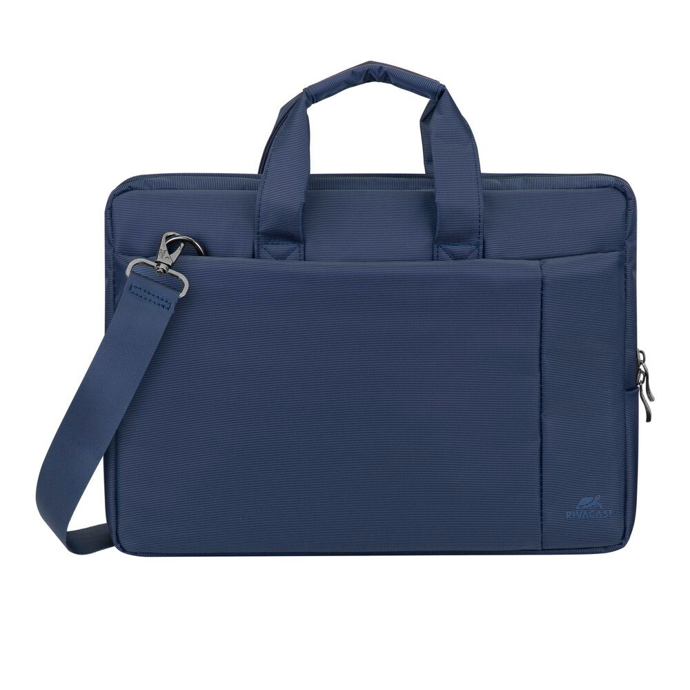 Torba na laptopa Rivacase 8231 15,6” niebieska od frontu