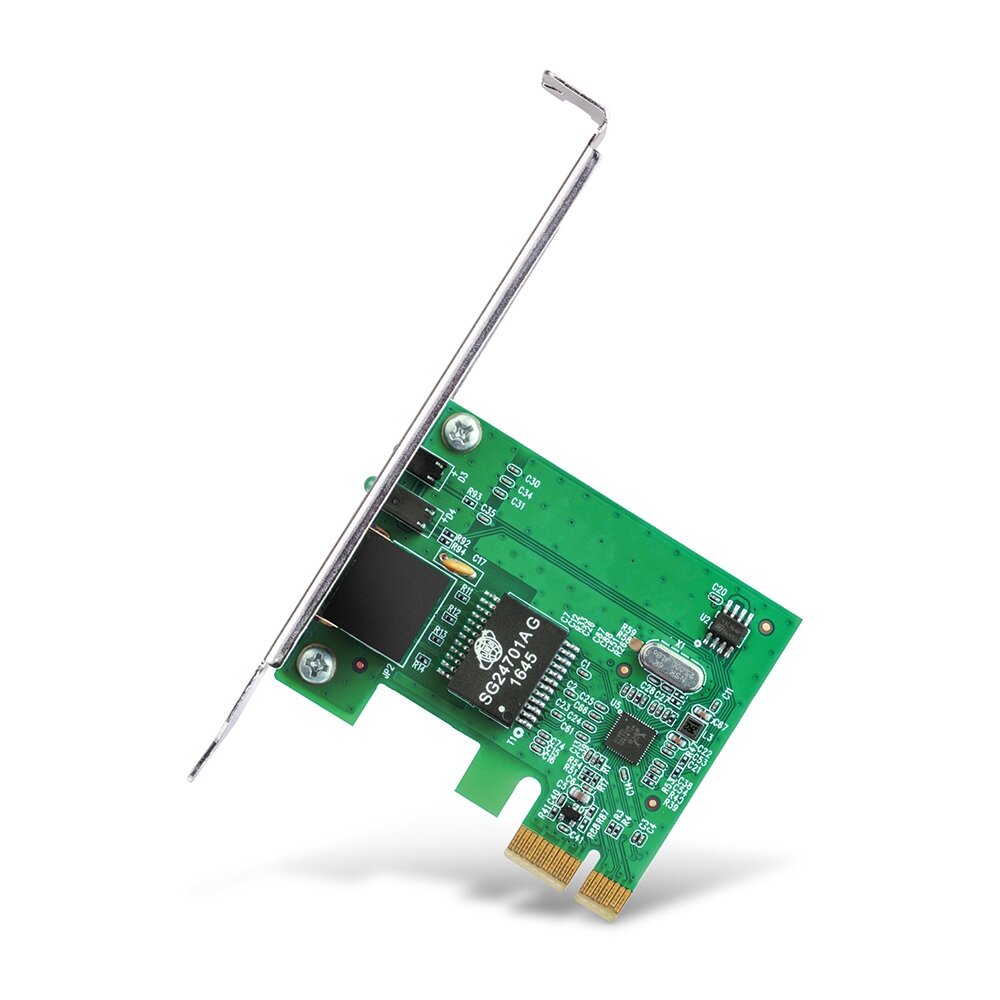 Karta sieciowa TP-Link TG-3468 PCI-E widoczna z góry