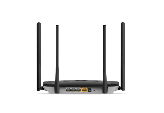 Router Mercusys AC12G Czarny z tyłu