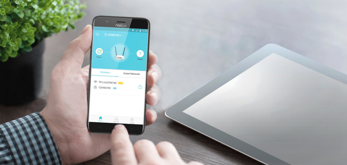 Bezprzewodowy router TP-Link TL-WR841N aplikacja mobilna