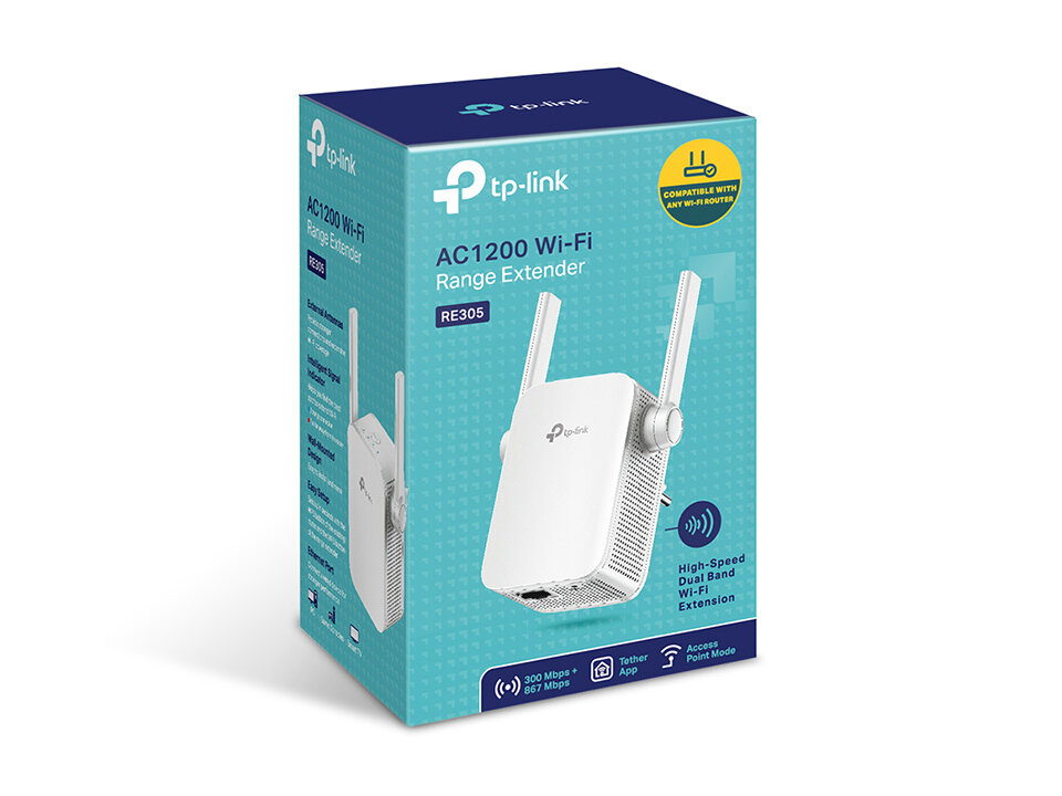 Wzmacniacz sygnału TP-Link RE305 AC1200 pudełko