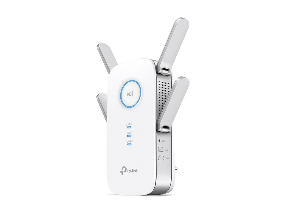 Router TP-Link Transmiter AC2600 RE650 widok bokiem