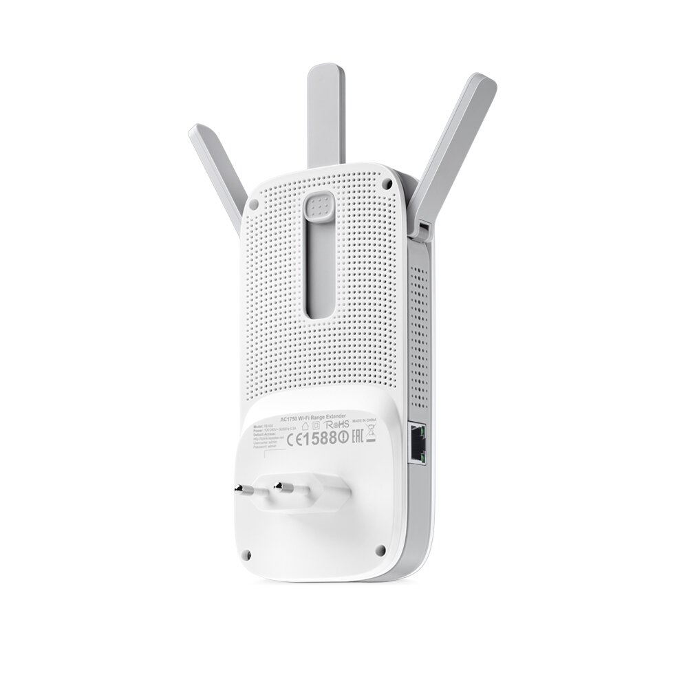 Wzmacniacz sygnału TP-Link RE450 AC1750 tył urządzenia