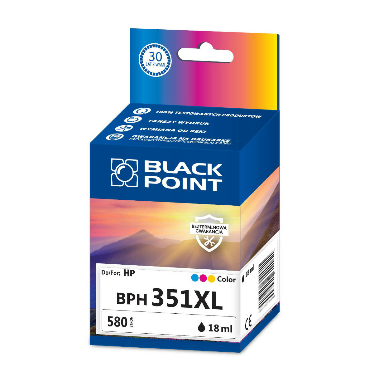 Tusz Black Point BPH351XL widok na front