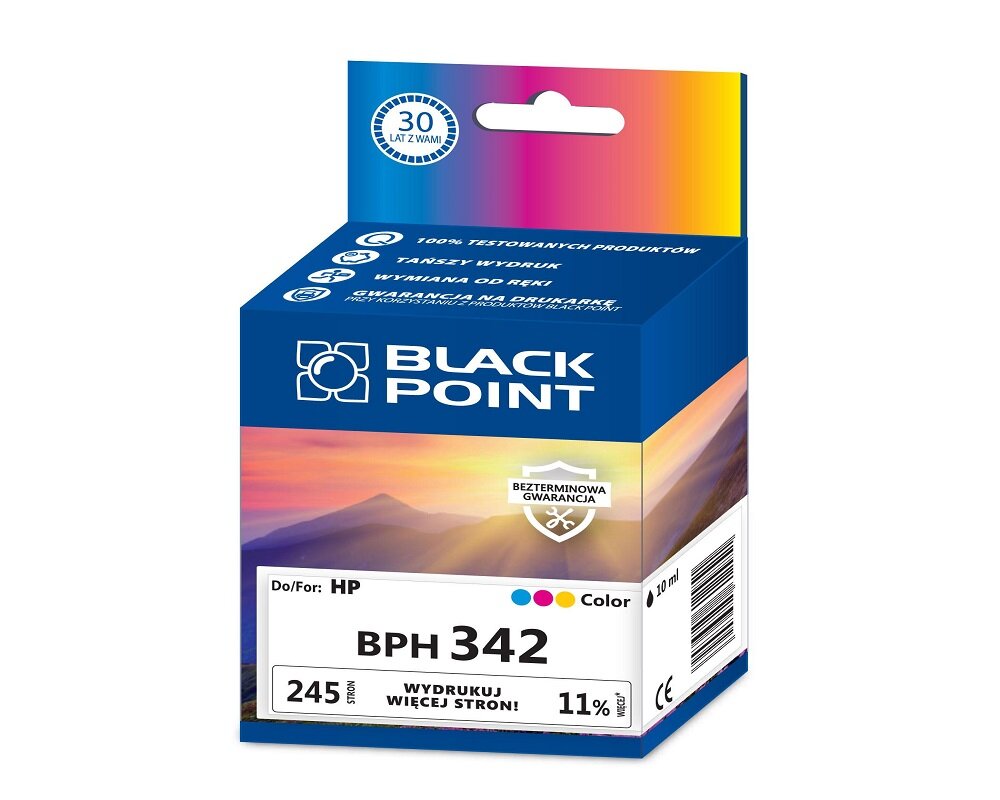 Toner laserowy Black Point BPH342 widok pod kątem na opakowanie