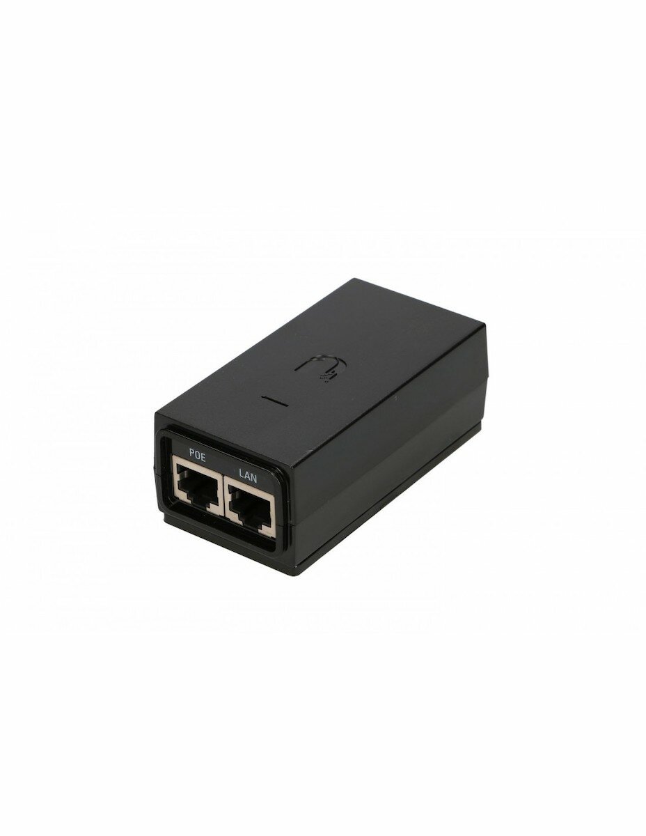 Switch UBIQUITI POE-24-12W-G PoE widoczny pod skosem