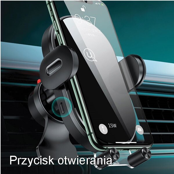 Uchwyt USAMS CD132ZJ01 US-CD132 Automatic do szyby/na deskę rozdz. bokiem przycisk otwierania