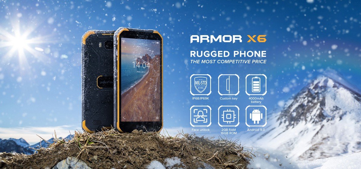 Ulefone Armor X6 czarny.