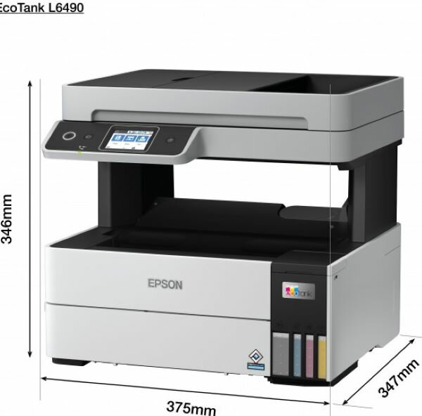 Urządzenie wielofunkcyjne Epson EcoTank L6490 widok lekko po skosie