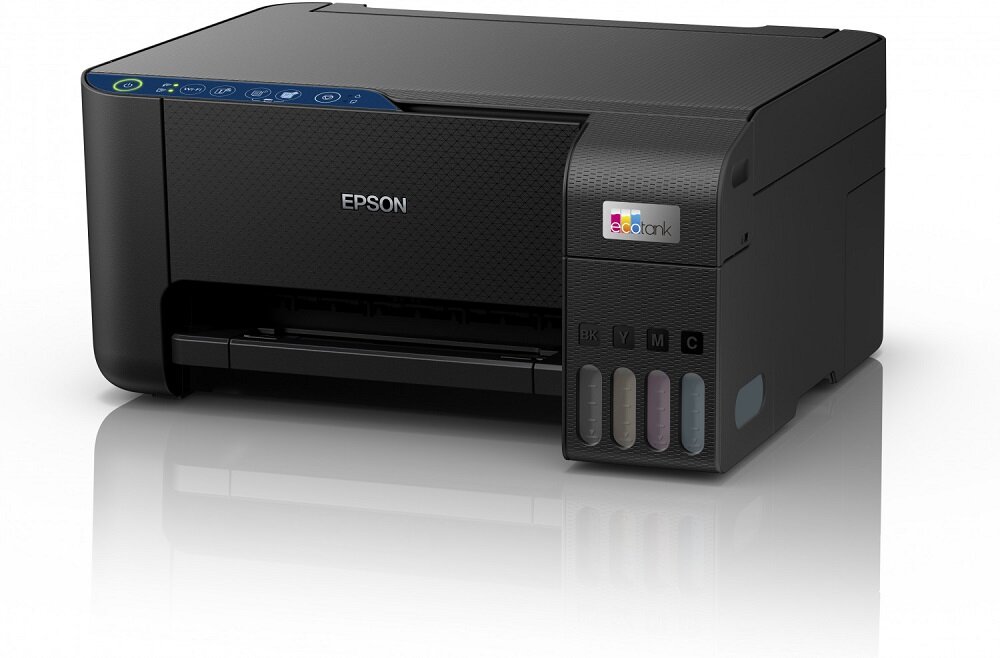 Urządzenie wielofunkcyjne Epson EcoTank L3251 widok na urządzenie pod skosem w lewo