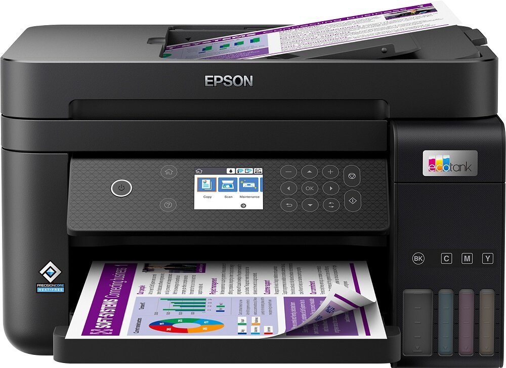 Urządzenie wielofunkcyjne Epson EcoTank L6270 widok na urządzenie od frontu