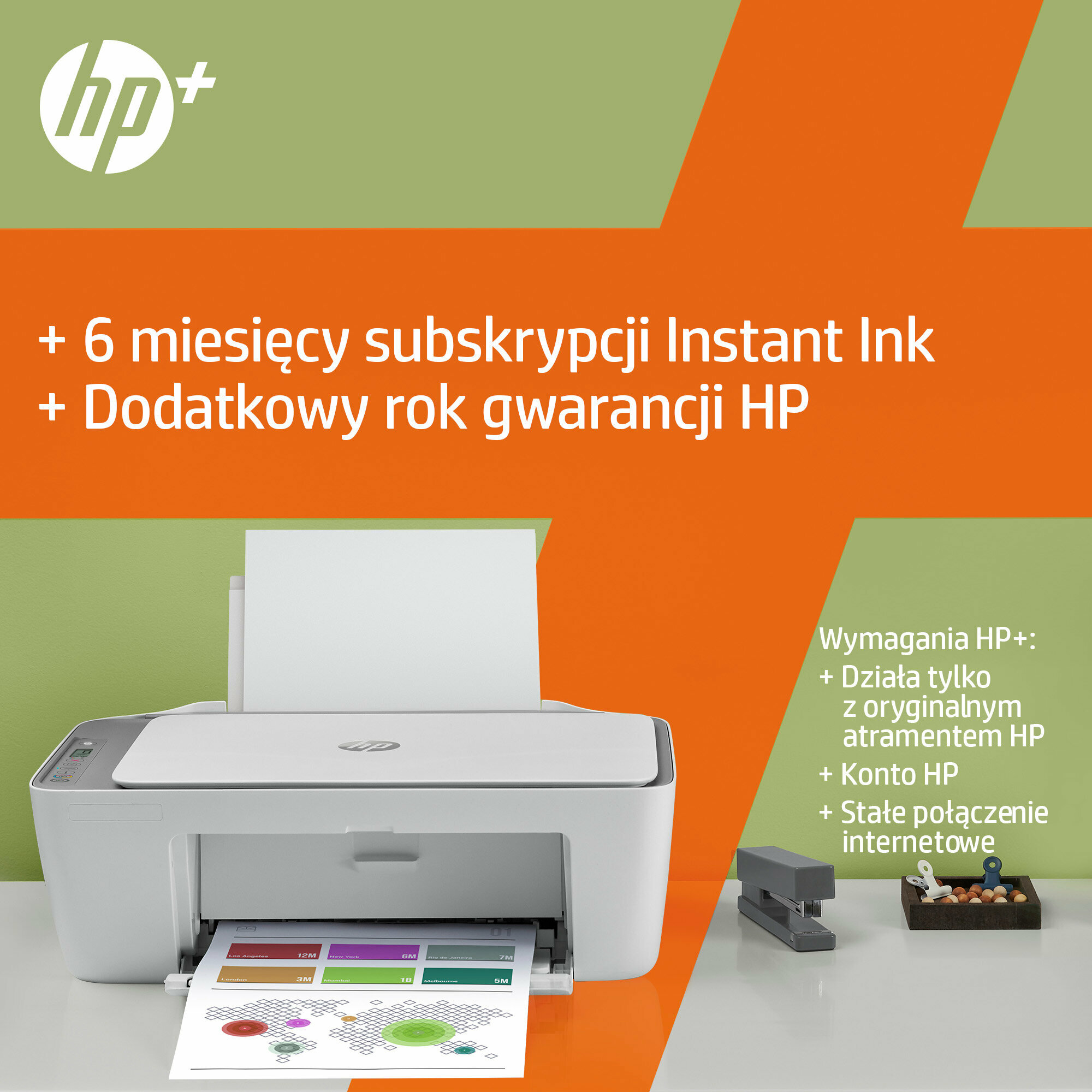 Urządzenie wielofunkcyjne HP DeskJet 2720e 26K67B hp plus