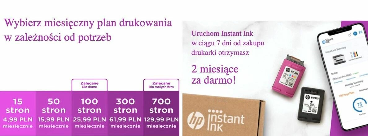 Urządzenie wielofunkcyjne HP DeskJet 3750 T8X12B usługa instant ink