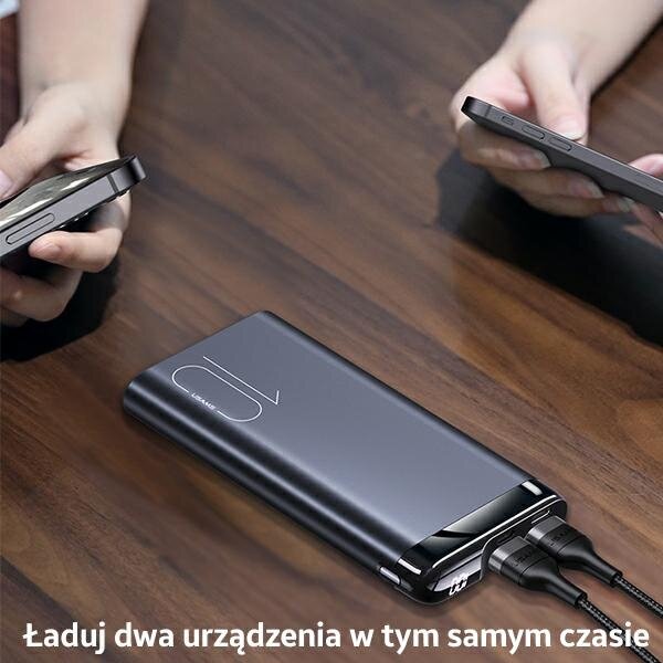 PowerBank USAMS PB55 10KCD14801 (US-CD148) 10000mAh podłączony do urządzeń