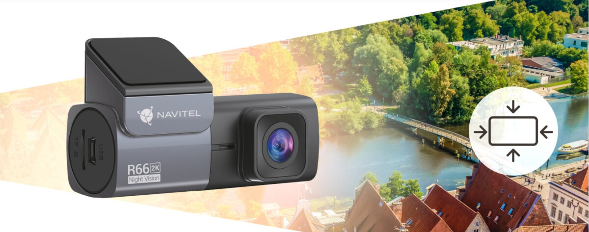 Wideorejestrator Navitel R66 2K Night Vision ukosem