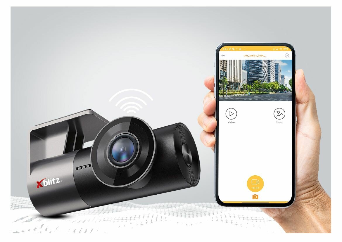Wideorejestrator Xblitz Z10 Slim pobok smartfon