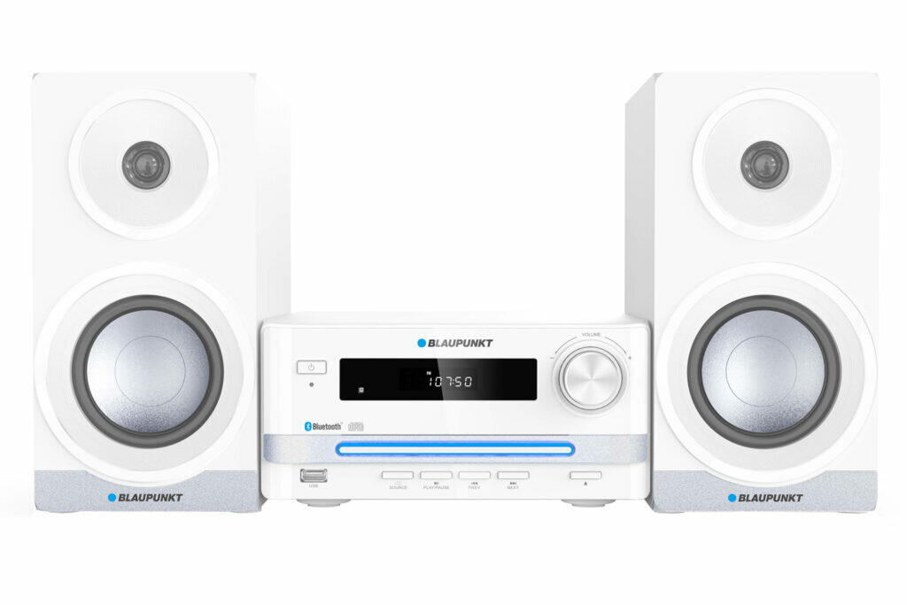 Wieża Blaupunkt MS16BT EDITION Bluetooth USB biała frontem