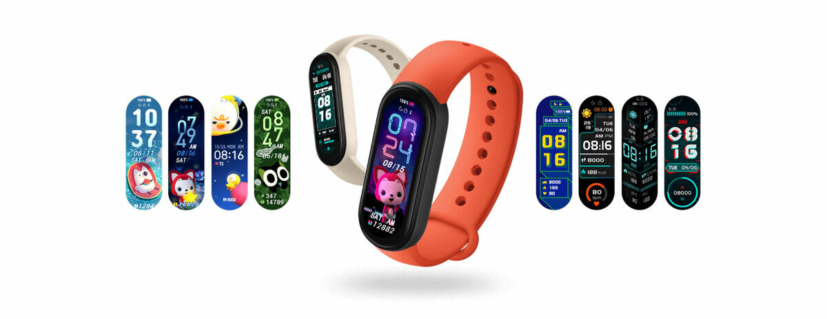 Smartband Xiaomi Mi Band 6 zaprezentowane motywy wyświetlacza