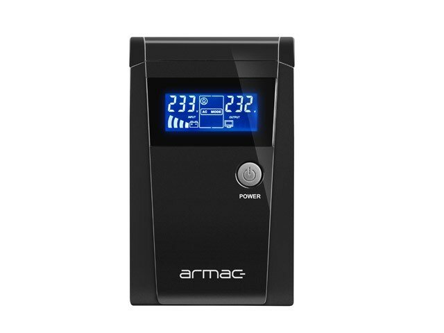 Zasilacz awaryjny UPS Armac Office 1000E LCD O/1000E/LCD widok od przodu