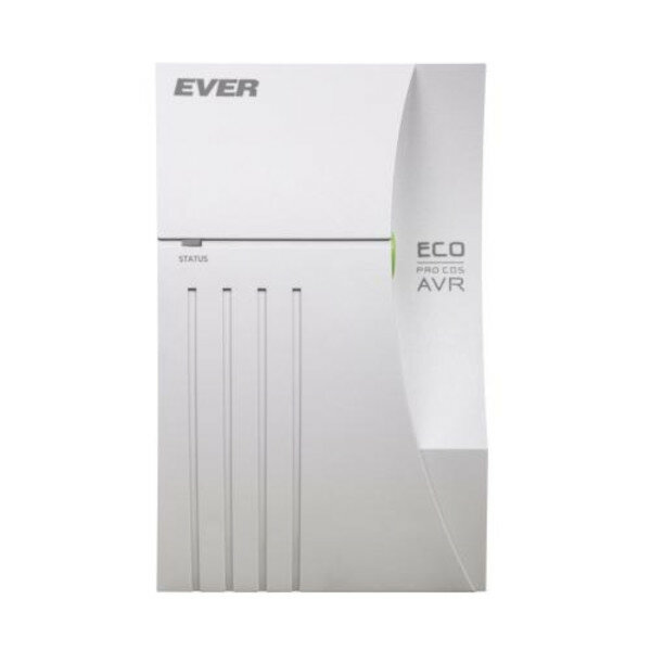 Zasilacz UPS Ever Eco Pro 1200 AVR CDS od frontu na białym tle