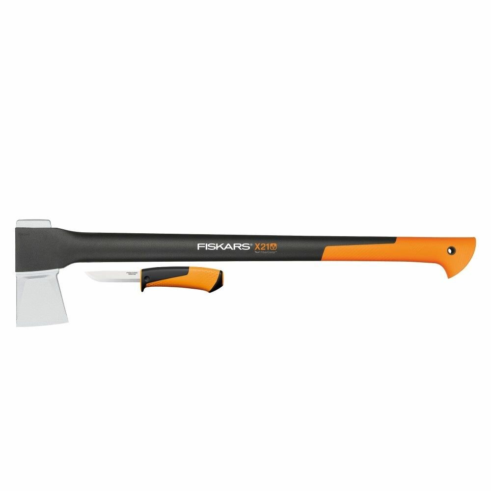 Zestaw Fiskars siekiera X21 + nóż Hardware siekiera i nóż