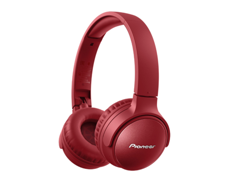Słuchawki Pioneer SE-S6BN-R czerwone skos