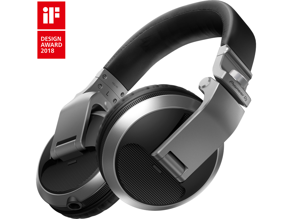 Słuchawki Pioneer HDJ-X5-S widok na słuchawki pod skosem