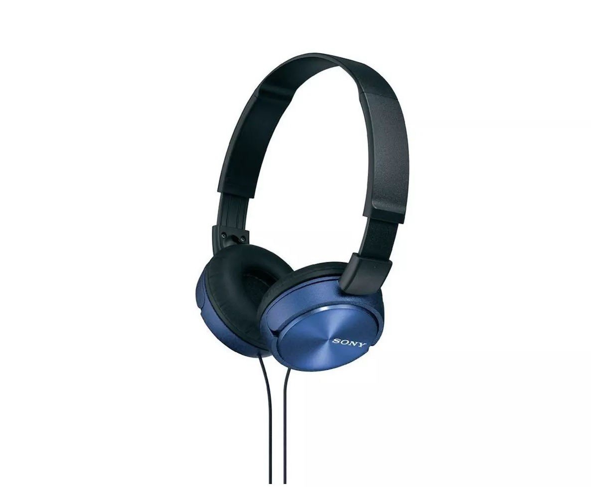 Słuchawki Sony MDR-ZX310 niebieskie skos