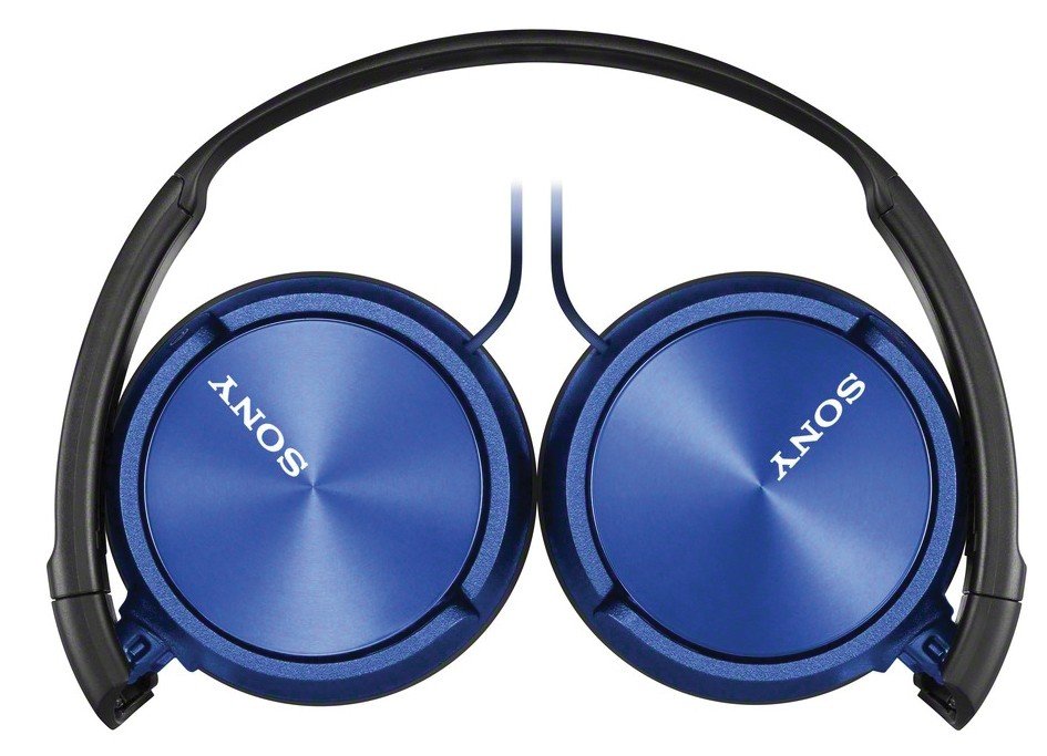 Słuchawki Sony MDR-ZX310 niebieskie złożone