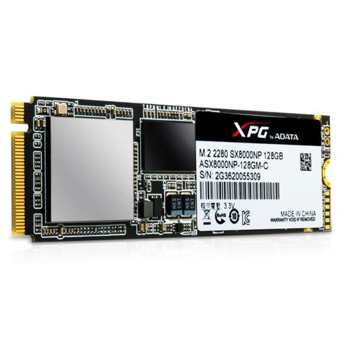 Dysk SSD Adata XPG SX8000 128GB M.2 PCIe NVMe (1000/300 MB/s) 2280 3D MLC