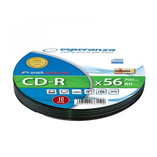 CD-R Esperanza 2003 700MB 52x 10szt. soft pack