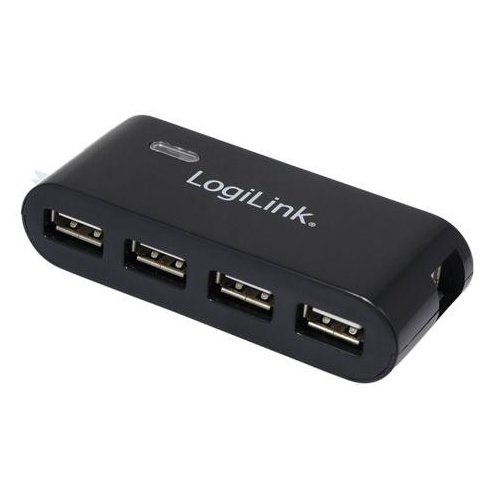 HUB USB LogiLink UA0085 4 porty USB, aktywny, czarny